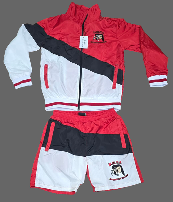 DBYA Red & Black Embroidery windbreaker