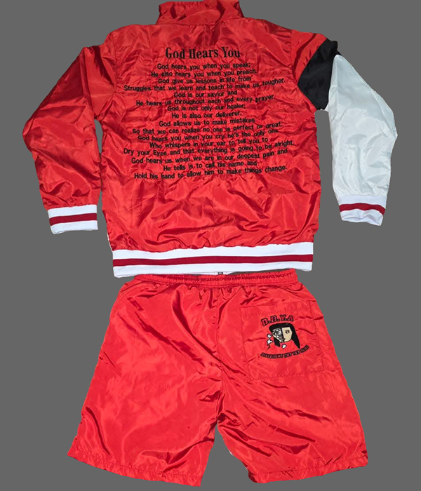 DBYA Red & Black Embroidery windbreaker